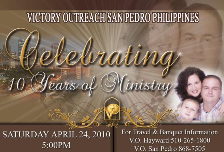 Pastor Anniversary Flyer Template