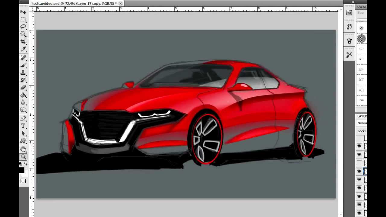 Photoshop Car Rendering