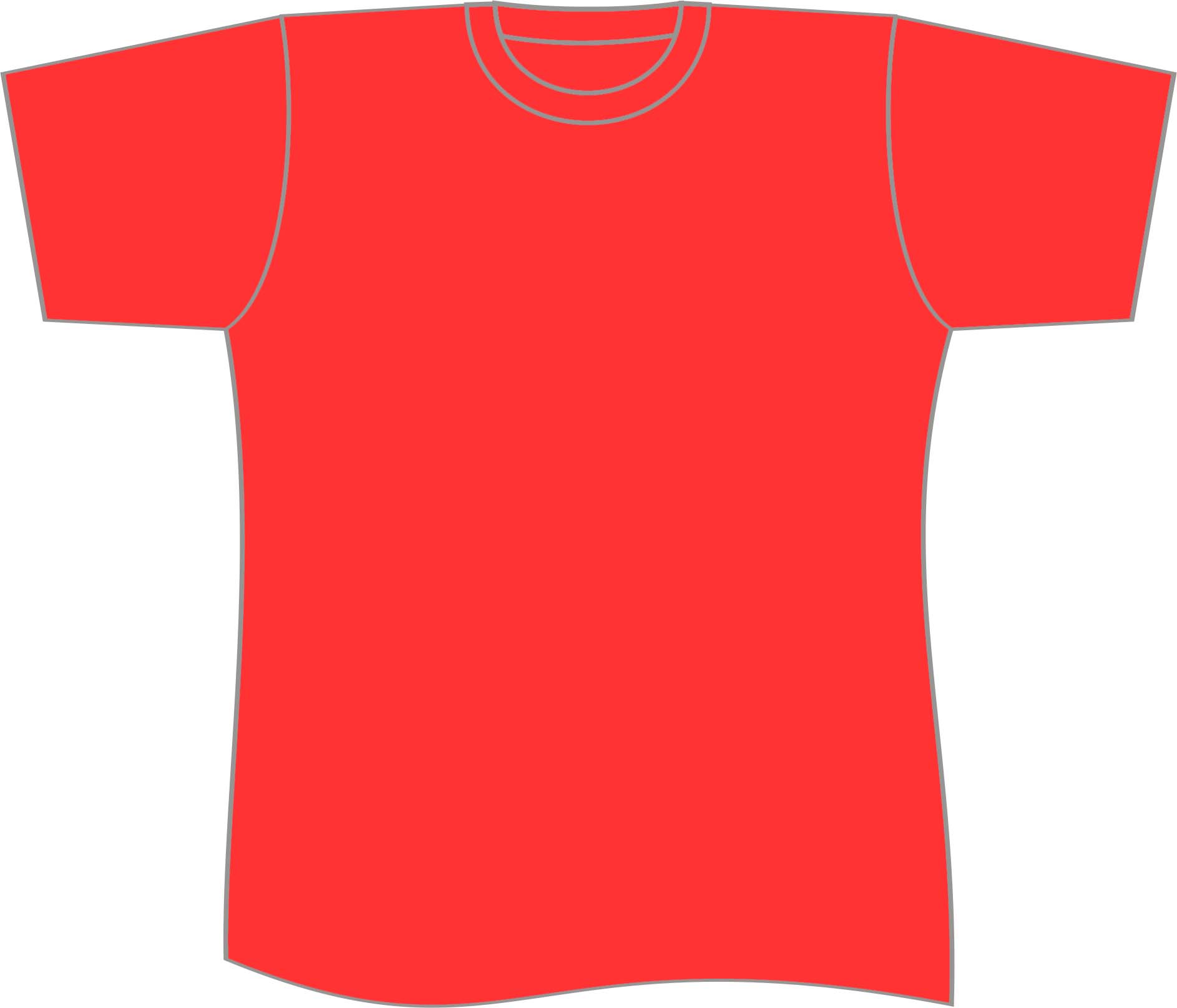 Plain Red T-Shirt Back