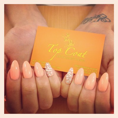 Pointed Gel Nails with Designs Pointed Gel Nails with Designs