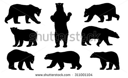 Polar Bear Silhouette