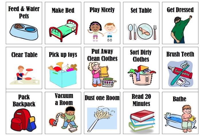 Printable Chore Chart Clip Art Printable Chore Chart Clip Art