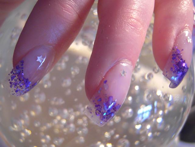 Purple Nail Tip Art Designs