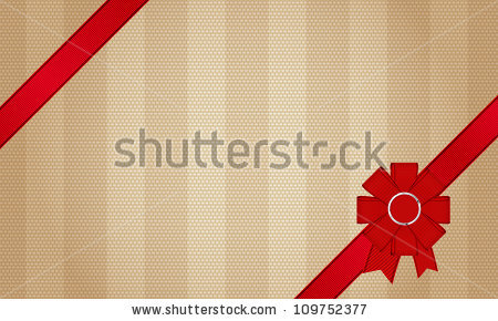 Red and Beige Striped Fabric