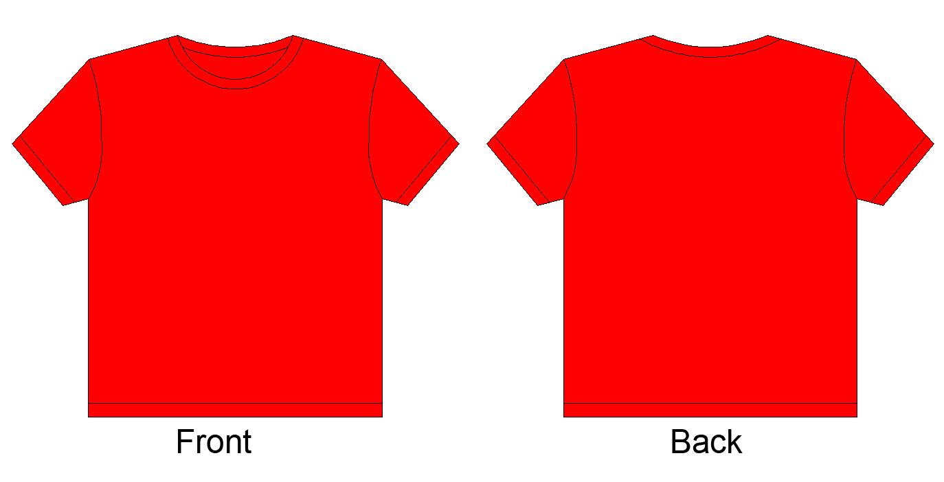 Red T-Shirt Template