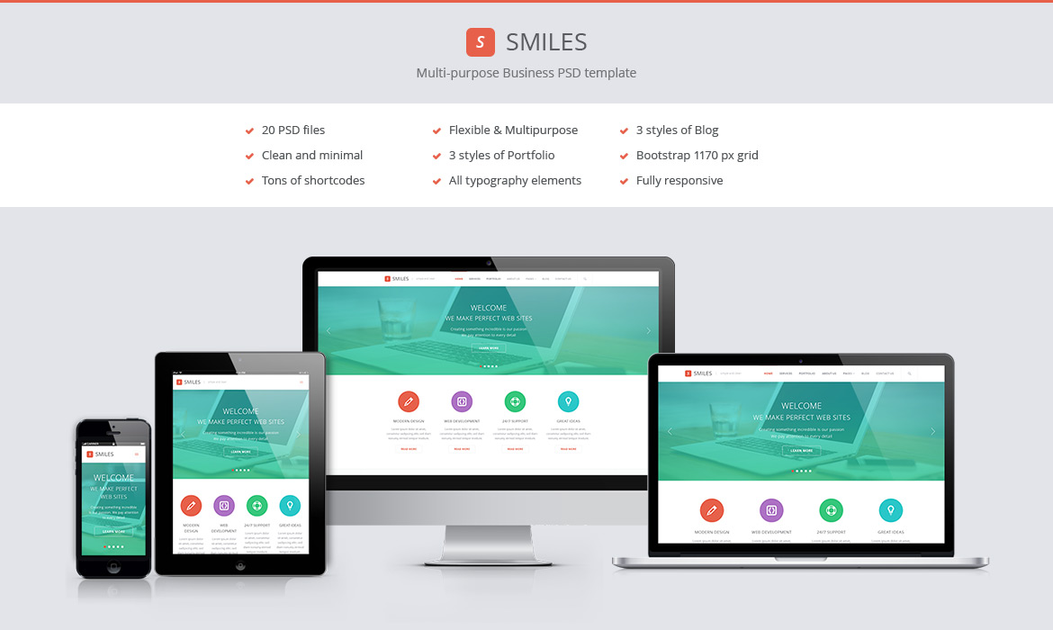 Responsive PSD Template Responsive PSD Template
