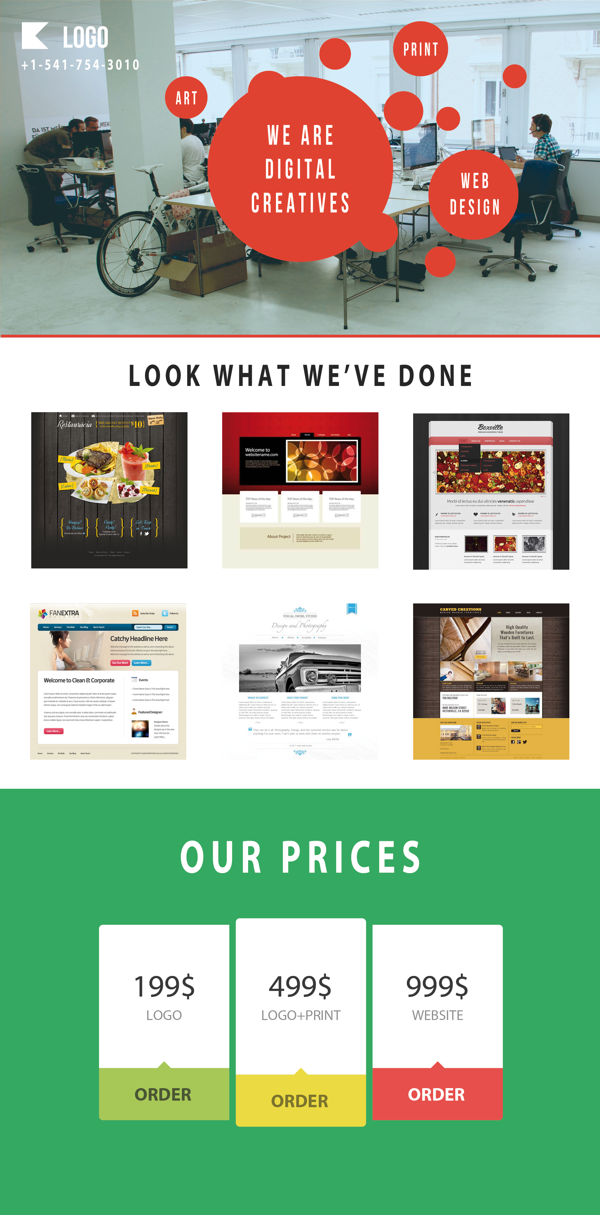 Responsive Web Page Template Free