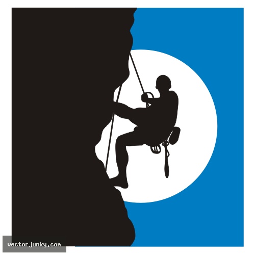 Rock Climbing Vector