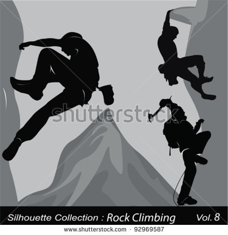 Rock Climbing Vector