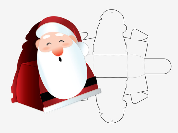 Santa Claus Box Templates