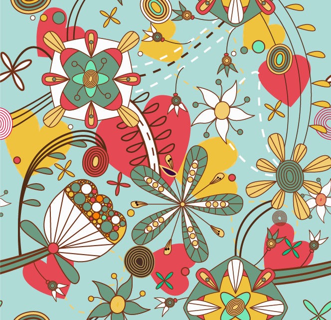 Seamless Floral Pattern Vector