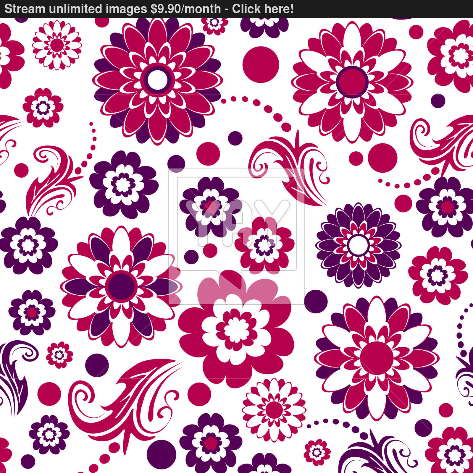 Seamless Floral Pattern Vector