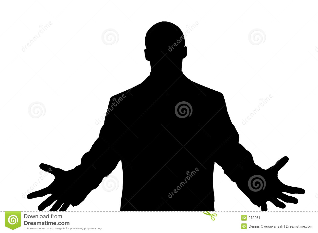 Silhouette Person Reaching Out Hands