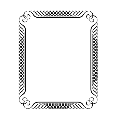 Simple Ornamental Decorative Frame