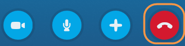 Skype End Call Icon