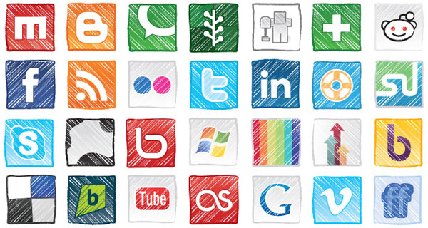 Social Media Icons Vector Free