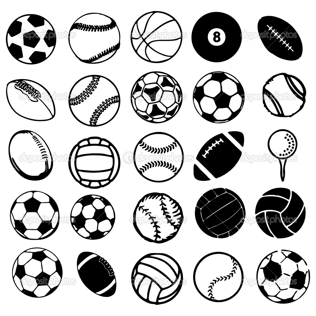 Sports Balls Coloring Pages