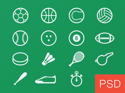 12 Sports Vector PSD Images