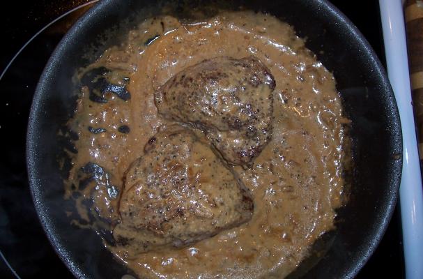 Steak AU Poivre Sauce Recipe