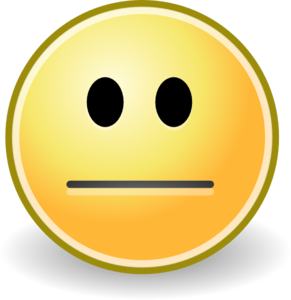 16 Serious Emoticon Yellow Images
