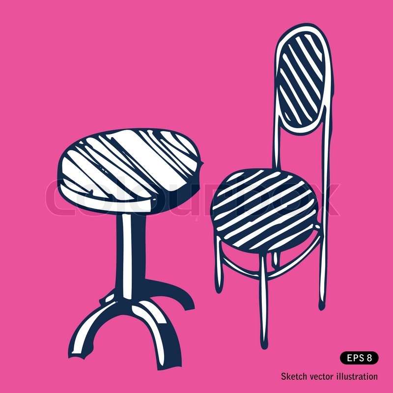 Table and Chairs Clip Art