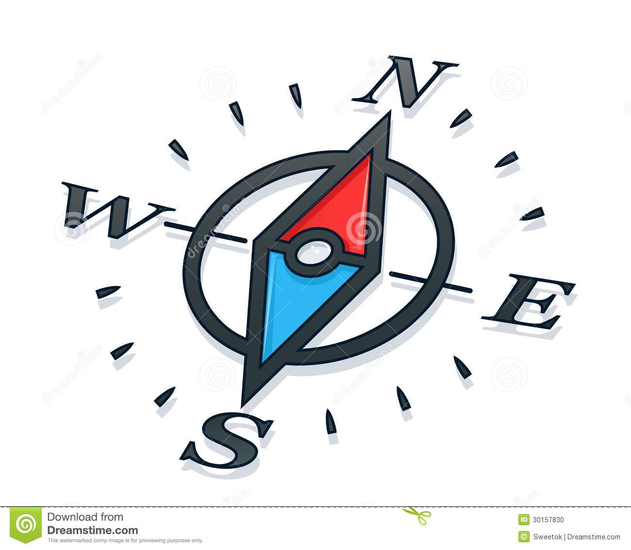 Transparent Compass Vector