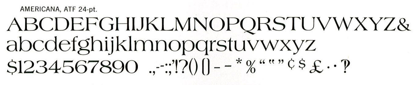 Twentieth Century Font Specimen