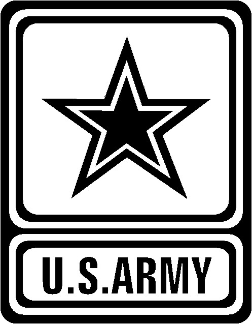 U.S. Army Logo Black and White
