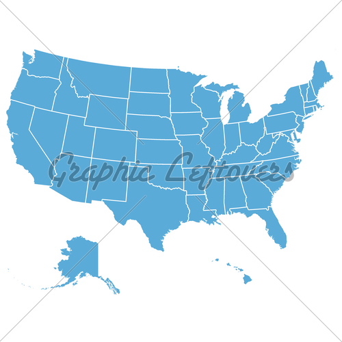 United States Map Vector Graphic