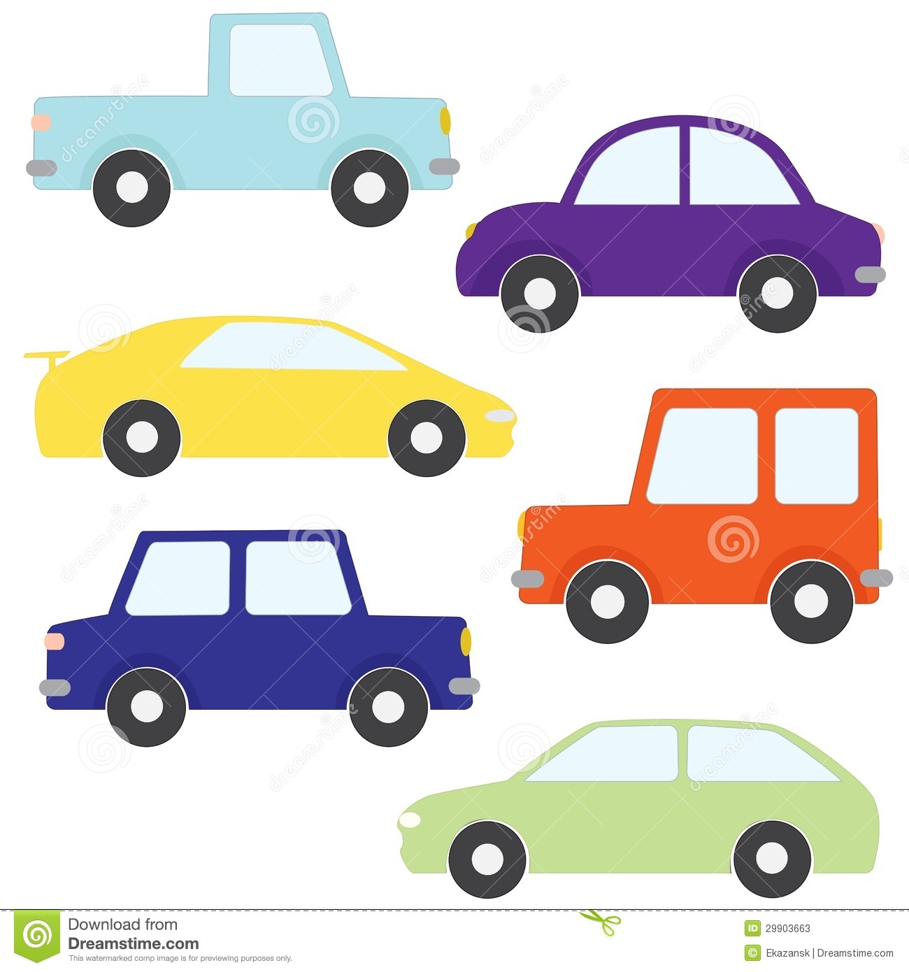 Vector Cartoon Cars