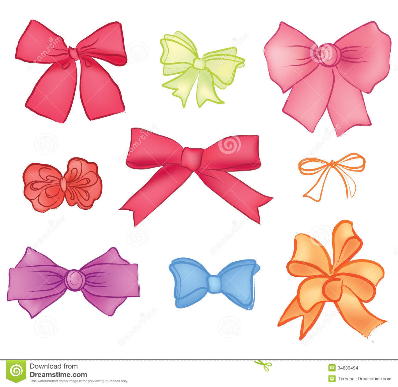 Vector Gift Bow Ribbon