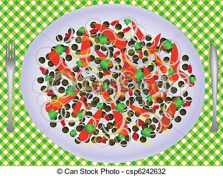 Vegetable Salad Clip Art