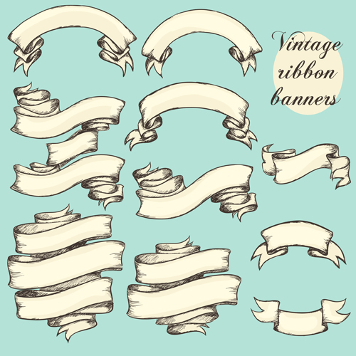 Vintage Ribbon Banner Vector