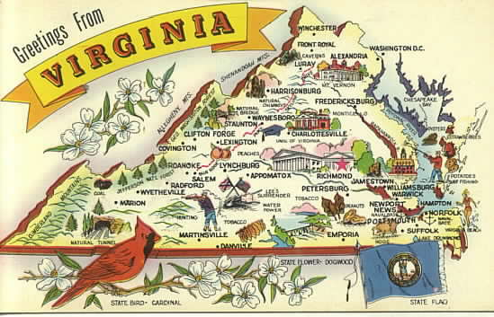 Virginia State Map