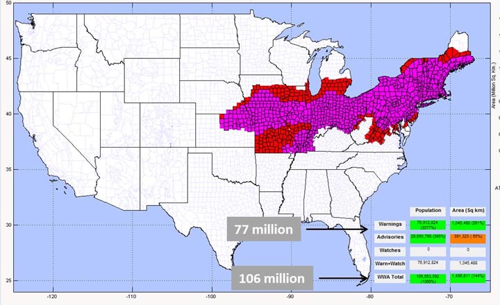 Weather Channel Winter Storm Map