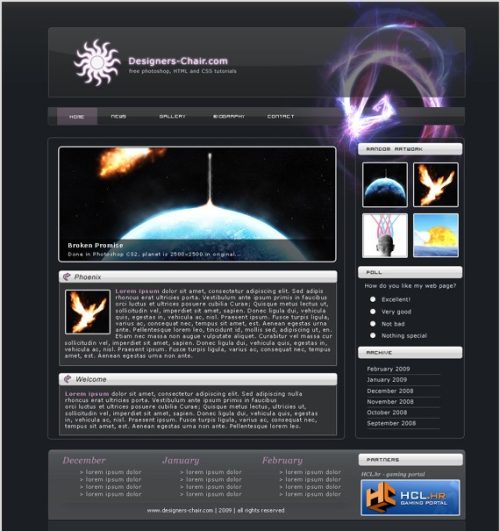 5 Professional Web Page Design Images