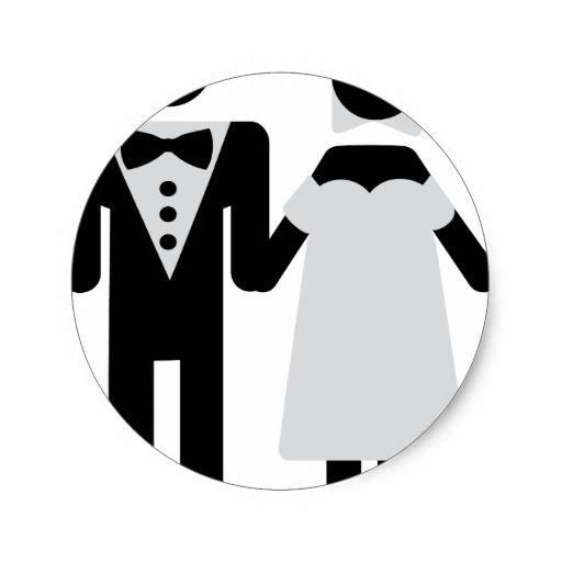 Wedding Bride and Groom Icons