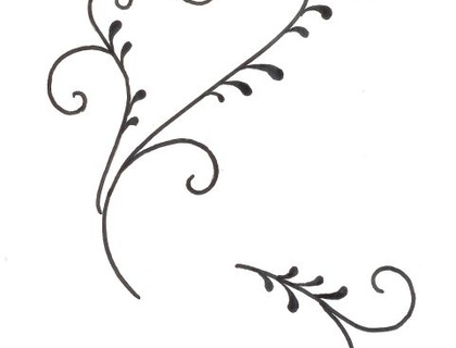 Wedding Cake Scroll Pattern Template