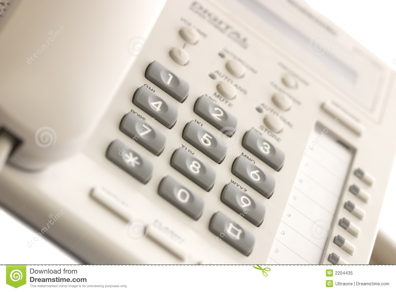 White Office Desk Phone