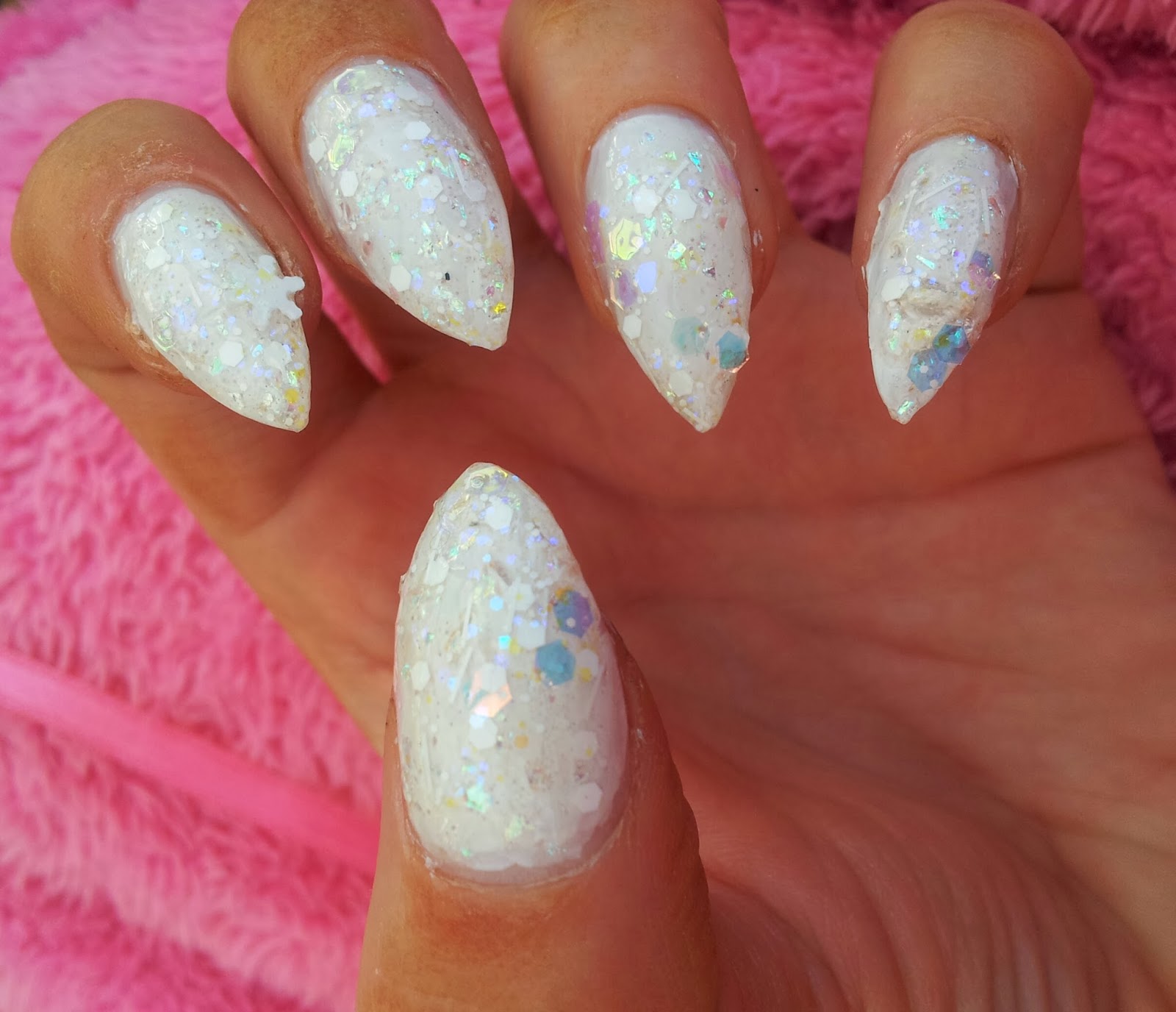 White Pointy Nails White Pointy Nails