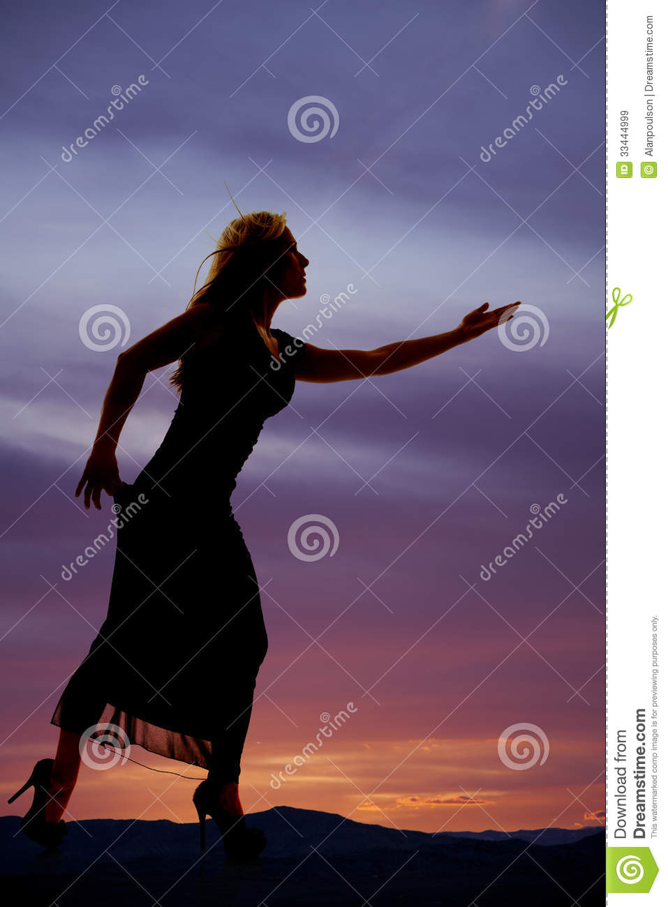 Women Reaching Out Silhouette