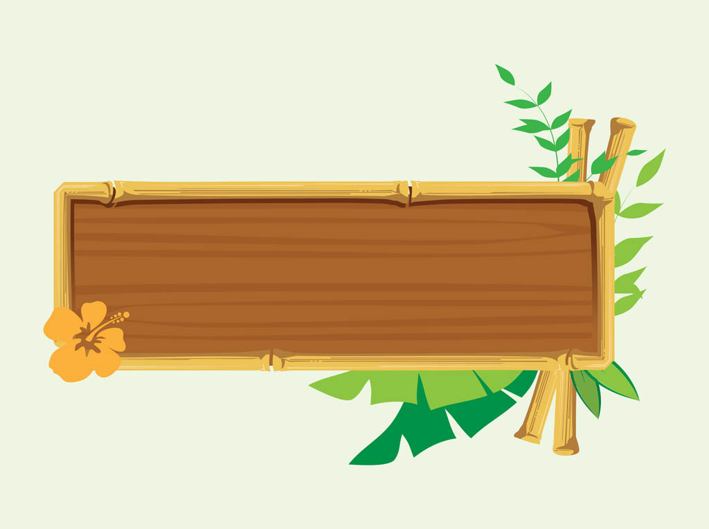 Wood Banner Vector Graphics