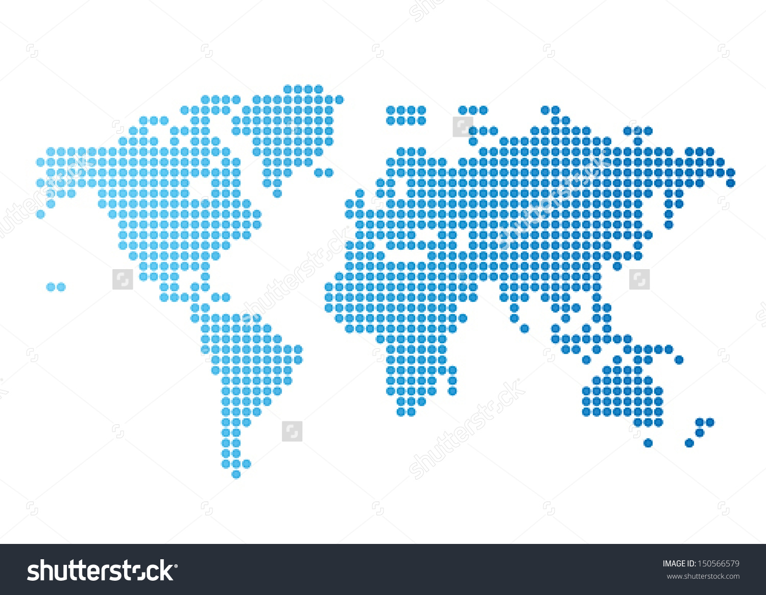 World Map Dots