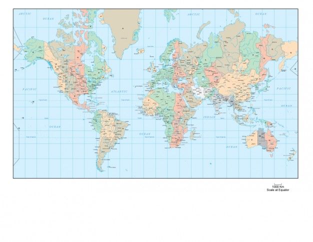 World Time Zone Map