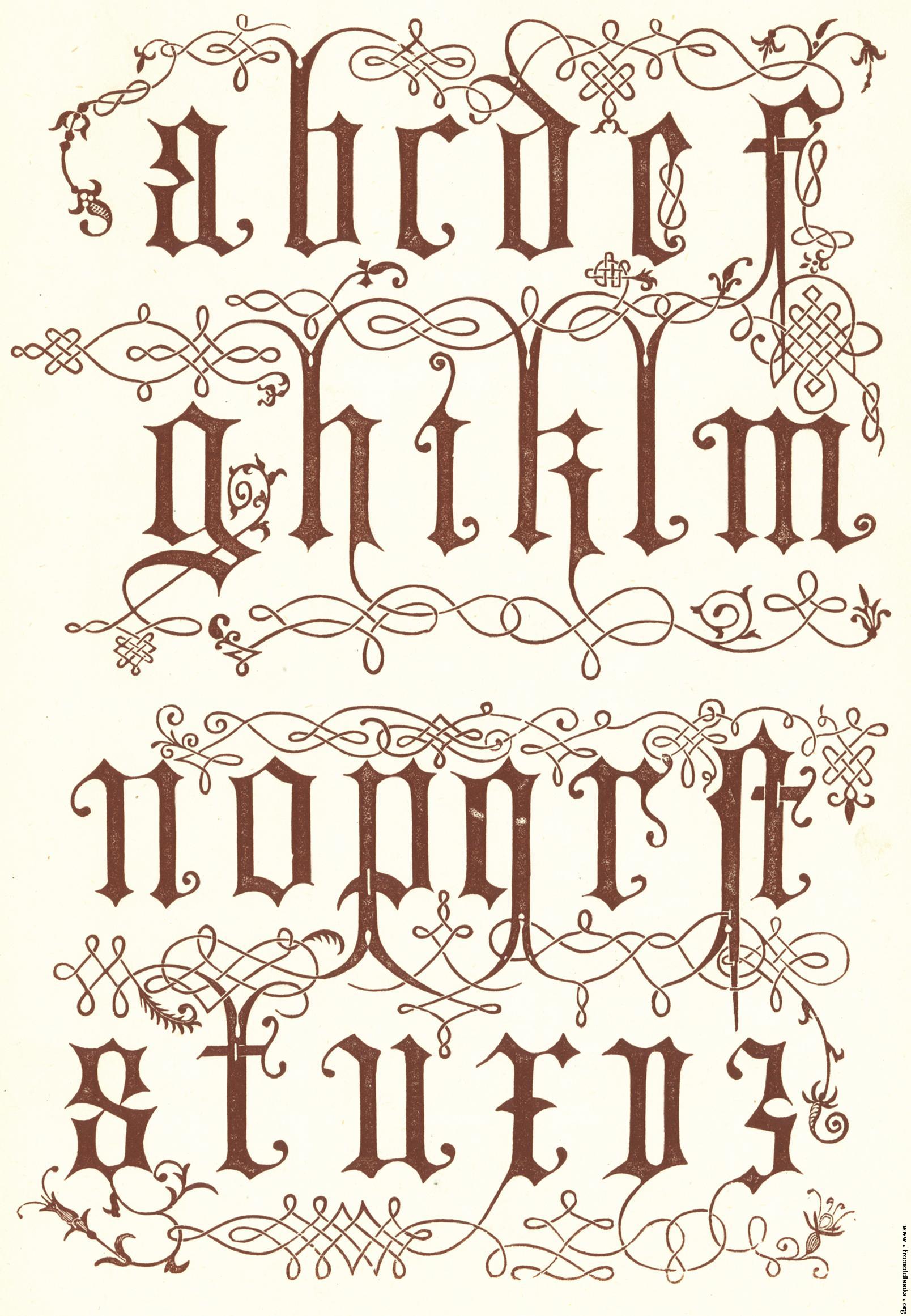 16th Century Calligraphy Fonts