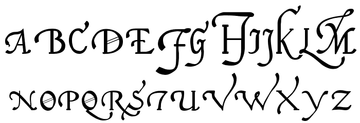 16th Century Italian Cursive Font