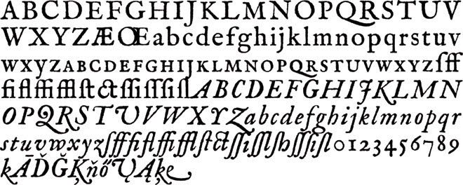 17th Century English Fonts
