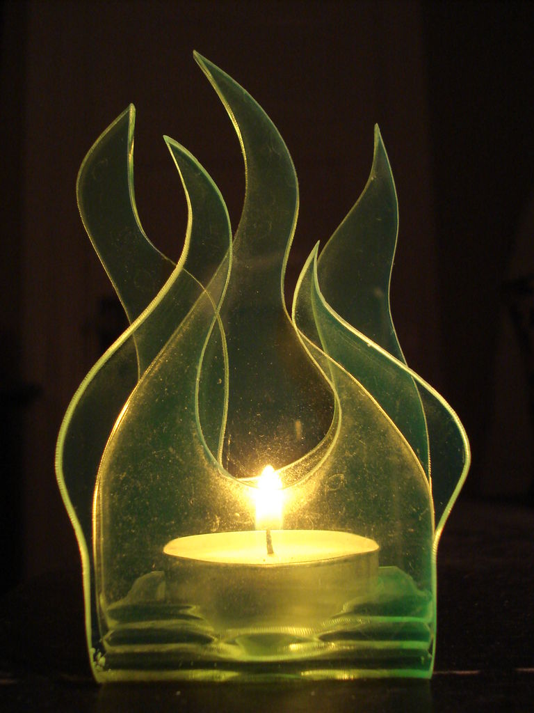 Acrylic Candle Holder