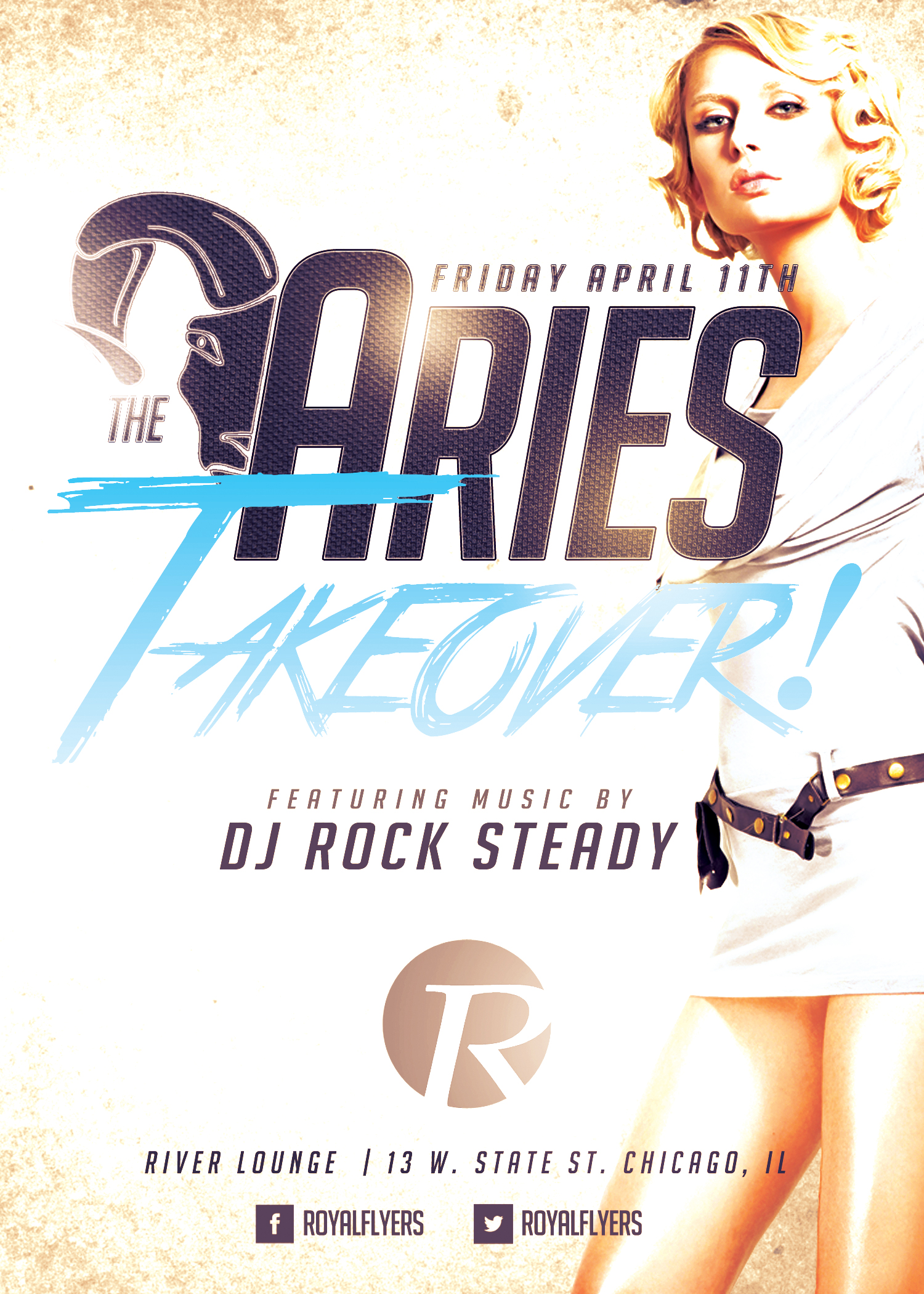 Aries Birthday Party Club Flyers