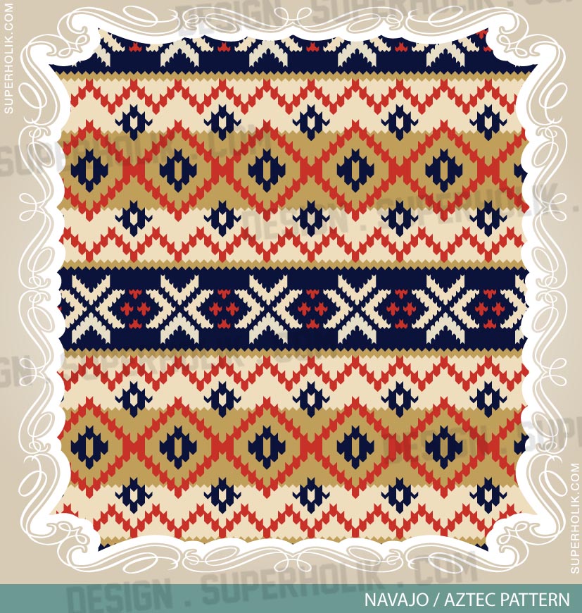 Aztec Design Pattern Vector